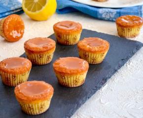 Simple Lemon Muffins with Caramel